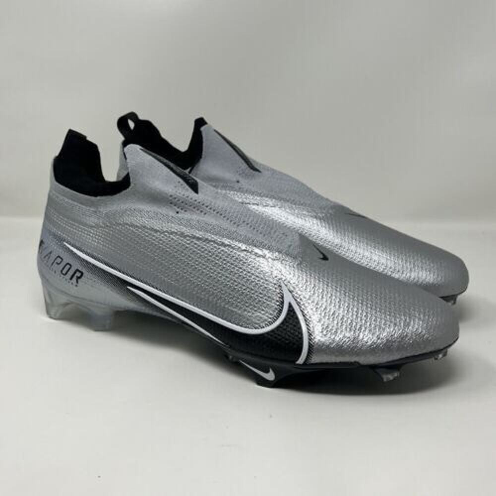 Nike Vapor Edge Elite 360 Flyknit Football Cleats Platinum AO8276-100 Size 16